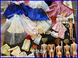 TLC Lot Vintage Mattel Barbie Ken Skipper Midge Dolls/Clothes/Accessories 1960's