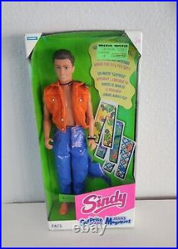 TWO Vintage Hasbro 1993 Surprise Jeans Sindy & Paul Dolls NRFB