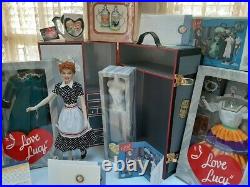 The Franklin Mint I Love LUCY Doll TRUNK Gift Set Doll, 6 Ensembles, 11 Items