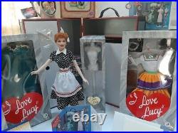 The Franklin Mint I Love LUCY Doll TRUNK Gift Set Doll, 6 Ensembles, 11 Items