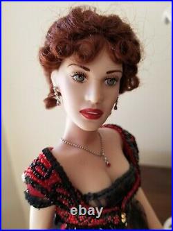 Titanic Franklin Mint Rose Doll, Safe, 13 Outfits, Trunk New