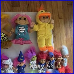 Troll Dolls Massive Lot Of 89 Collectible RUSS 1970s- 1990s 12-2 Specialties