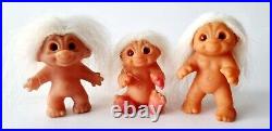 Troll dolls vintage lot 1980s Thomas Dam denmark collectibles dolls HIGHLY RARE