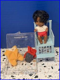 VINTAGE 1970's MATTEL SUNSHINE FAMILY 3 African American Dolls & Accessories