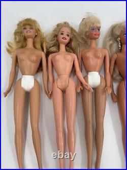 VINTAGE BARBIE DOLLS 1976 Heads 1966 bodies Lot Of 27 Nude Blonde Platinum