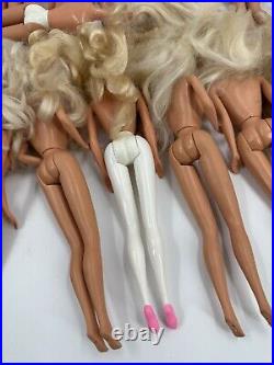 VINTAGE BARBIE DOLLS 1976 Heads 1966 bodies Lot Of 27 Nude Blonde Platinum