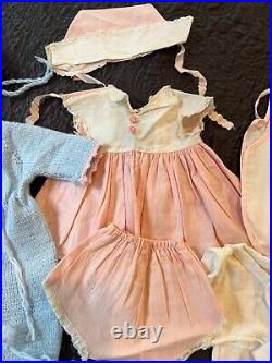 VTG 1958 American Character BLUE Dress 16 RARE Brunette Baby Doll Tiny Tears