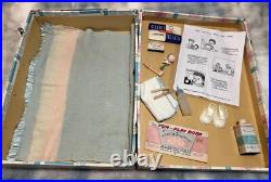 VTG 1960 RARE American Character 19 Tiny Tears BRUNETTE 27 pc Baby Doll + Trunk
