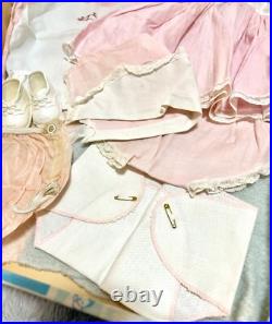 VTG 1960 RARE American Character 19 Tiny Tears BRUNETTE 27 pc Baby Doll + Trunk
