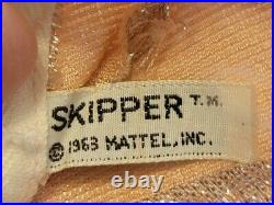 VTG. 1960's REDHEAD COPPER TITIAN SKIPPER STRAIGHT LEG DOLL & CLOTHES