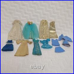 VTG 70s Diana Dolls Topper Dawn Clones with Case & 30+ Pcs of Clothes TLC Read