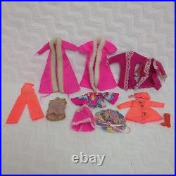 VTG 70s Diana Dolls Topper Dawn Clones with Case & 30+ Pcs of Clothes TLC Read