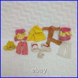 VTG 70s Diana Dolls Topper Dawn Clones with Case & 30+ Pcs of Clothes TLC Read