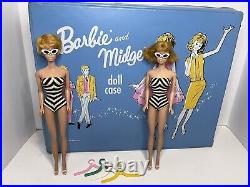 VTG Barbie Bubblecut & Midge Flip Hair Dolls Bathing Suits Case +More 1960's LOT