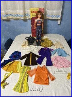 VTG Beautiful Crissy Doll LOT 1 Doll, Vinyl Fashion Tote Case & MANY CLOTHES