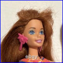 VTG Mattel Totally Hair Glitter Barbie Doll Lot Blonde Brunette Uncut Redhead