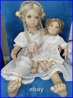 VTG & RARE. Freeke & Bebe By Annette Himstedt 1997 Vinyl Dolls. MINT/BOX