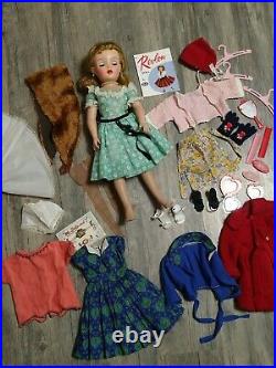 Vintage 1950s IDEAL MISS REVLON DOLL VT-18 18 Blonde Dress Outfit Accessory Lot