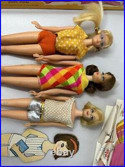 Vintage 1960's Mattel Barbie Lot Marlo PJ Casey Paper Dolls