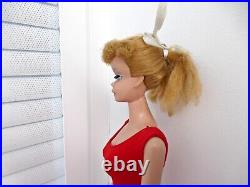 Vintage 1960s Blonde Swirl Ponytail Barbie Very Good Condition Number 8