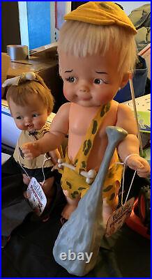Vintage 1960s pebbles and bam-bam Great Condition For It's Age