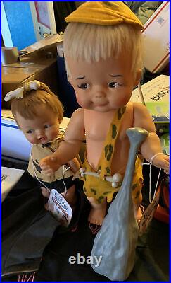 Vintage 1960s pebbles and bam-bam Great Condition For It's Age