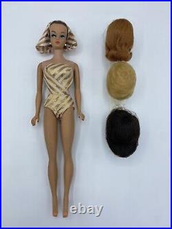 Vintage 1963 Barbie Fashion Queen Doll #870 with All Wigs & Original Clothes