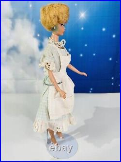 Vintage 1963 Mattel Bubble Cut Barbie Doll&Carry Case & Extra Head/Clothes Lot