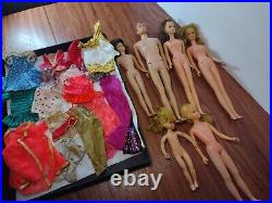 Vintage 1965 FRANCIE Japan Barbie Blonde Straight Leg Doll Lot Skooter Skipper