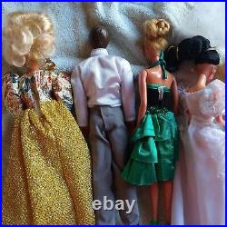 Vintage 1966 Barbie Lot TNT Twist n Turn 7 Dolls Outfits Shoes Ken Marie Osmond