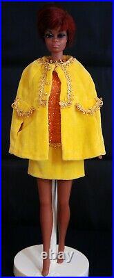 Vintage 1968 BARBIE JULIA RED HAIR in CANDLELIGHT CAPERS DRESS & CAPE N/M MINT