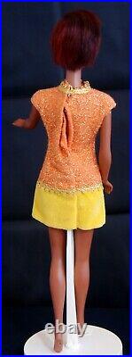 Vintage 1968 BARBIE JULIA RED HAIR in CANDLELIGHT CAPERS DRESS & CAPE N/M MINT