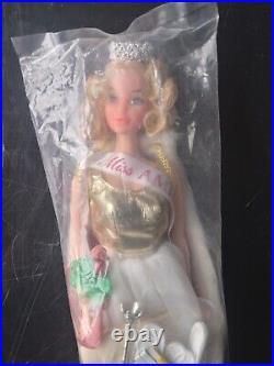 Vintage 1972 Mattel Barbie Quick Curl Miss America Pageant Doll Mint