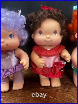 Vintage 1980s Hallmark Hugga Bunch Vinyl Doll Lot of 7