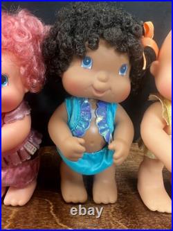 Vintage 1980s Hallmark Hugga Bunch Vinyl Doll Lot of 7