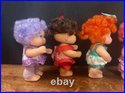 Vintage 1980s Hallmark Hugga Bunch Vinyl Doll Lot of 7