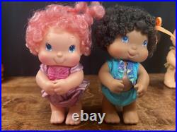 Vintage 1980s Hallmark Hugga Bunch Vinyl Doll Lot of 7