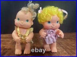 Vintage 1980s Hallmark Hugga Bunch Vinyl Doll Lot of 7