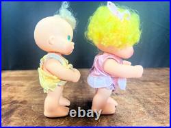 Vintage 1980s Hallmark Hugga Bunch Vinyl Doll Lot of 7