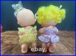 Vintage 1980s Hallmark Hugga Bunch Vinyl Doll Lot of 7