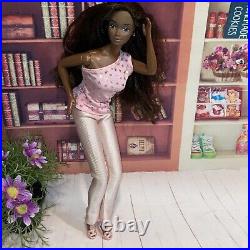 Vintage 1981 Pink & Pretty Christie /Steffi Barbie Mattel 3555 AA Black Doll