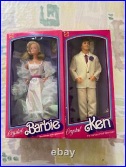 Vintage 1983 Crystal Barbie & Ken Doll Lot In Box