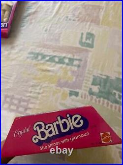 Vintage 1983 Crystal Barbie & Ken Doll Lot In Box