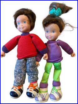 Vintage 1990 Playground Kids Lot of 10 Dolls ERTL Multi Colored