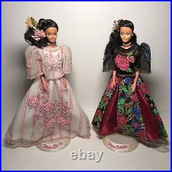 Vintage 1993 Filipina Barbie Doll Lot of 2 Philippines Mattel Limited Edition