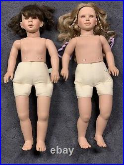 Vintage 26 Fiba Doll Lot of Two Made in Italy Signed