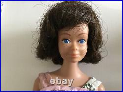 Vintage 60's Fashion Queen Midge Barbie w Org Headband wigs on stand lot
