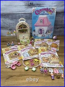 Vintage 80s CHARMKINS Lot New Doll House Charms Jewelry Pets Train Clips Hasbro