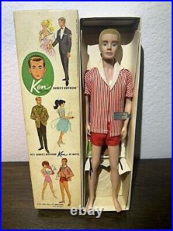 Vintage Allan Barbie Ken Dolls BOXES DETAILS & WRIST TAG All Original & Clothes