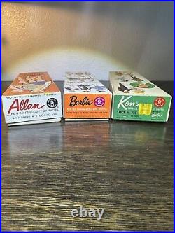 Vintage Allan Barbie Ken Dolls BOXES DETAILS & WRIST TAG All Original & Clothes